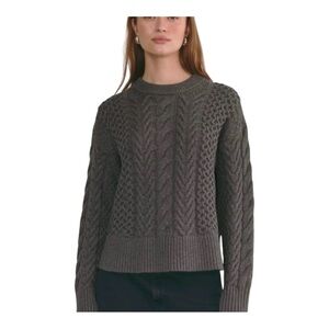 Everlane the cable sweater in everyday 100% organic cotton women’s size S